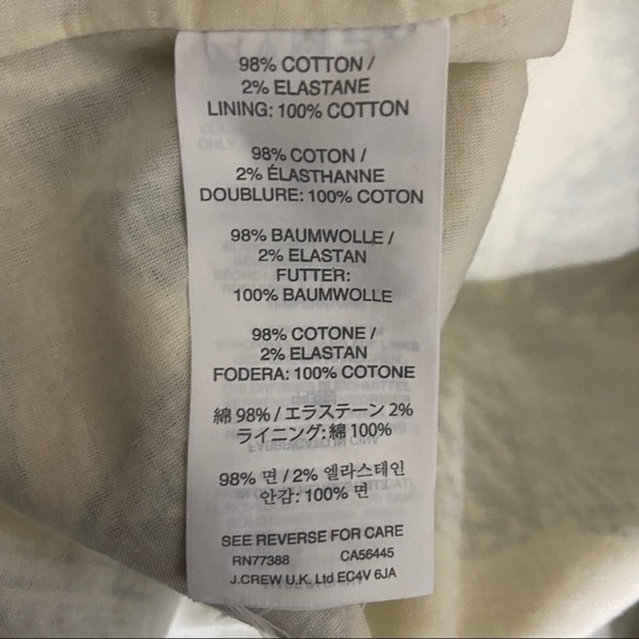 J. Crew Notch Shell Embellished Polynesian Beaded Top Cotton Blend Sleeveless 0 - Picture 8 of 10